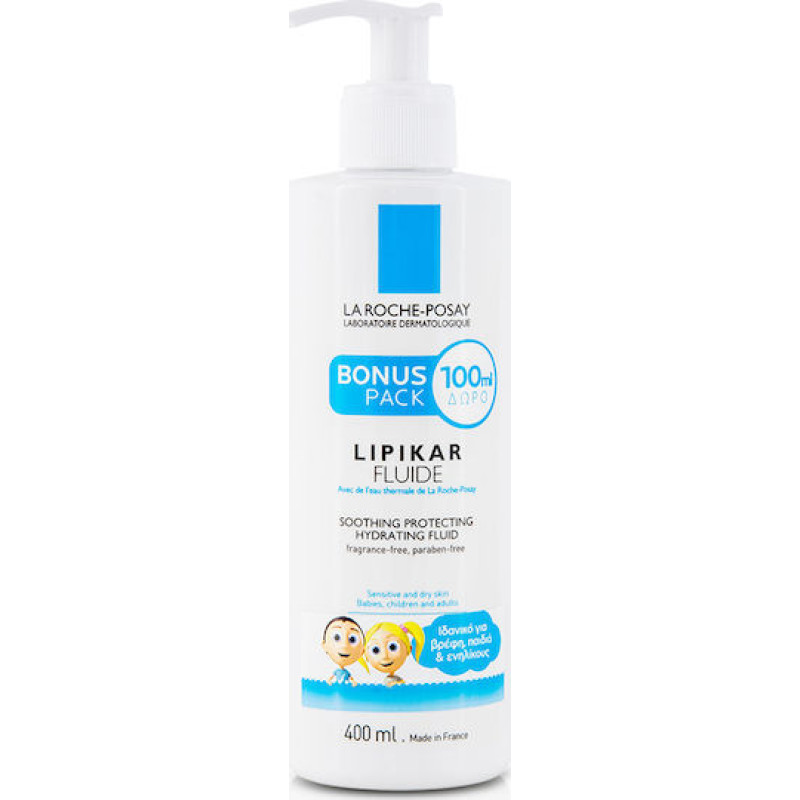 La Roche Posay Lipikar Fluide Ενυδατική Κρέμα Ανάπλασης Σώματος για Ευαίσθητες Επιδερμίδες 400ml